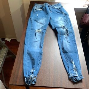 I’m selling blue bamboo jeans